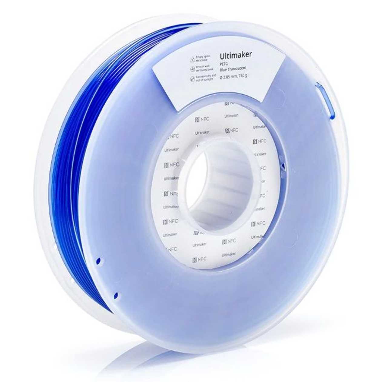 Petg Filament for Ultimaker 3D Printer, Blue, 2.85 mm 750 g