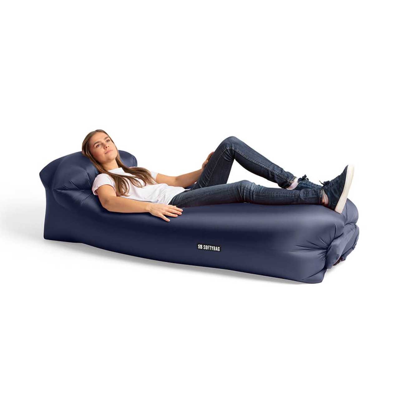 Lamami Chair Softybag Original Navy Blue Air Fillable