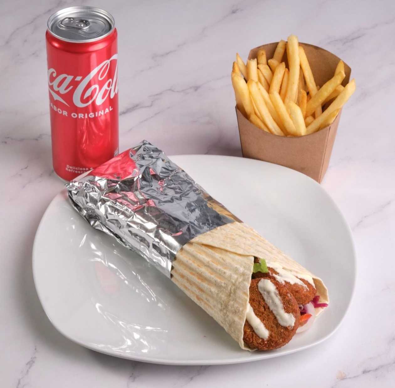 Falafel Durum Meal with Fries and Drink