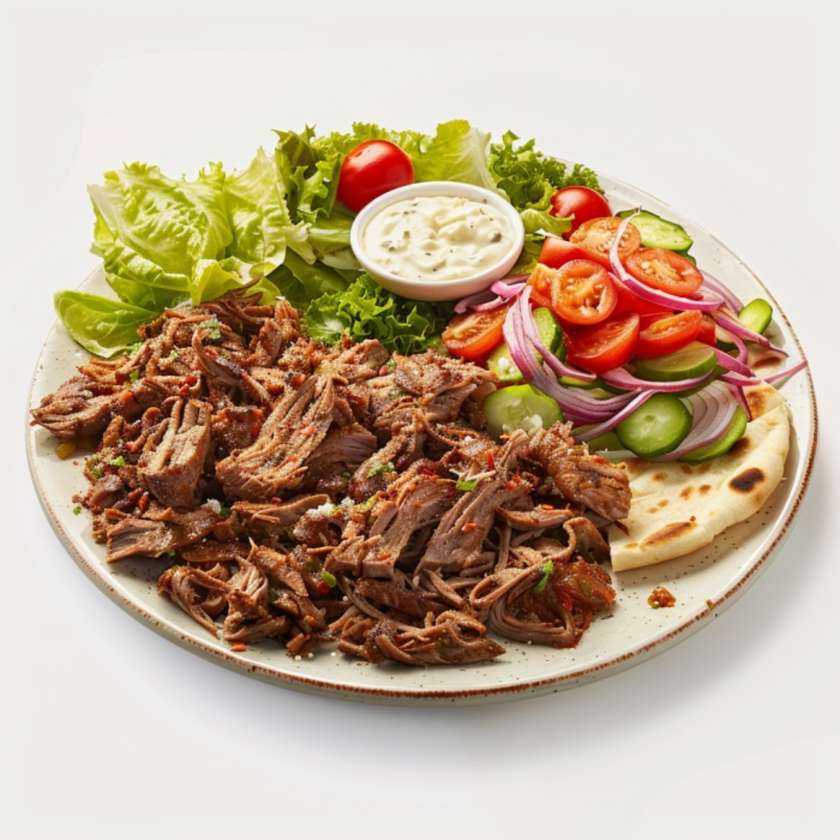 Classic kebab plate