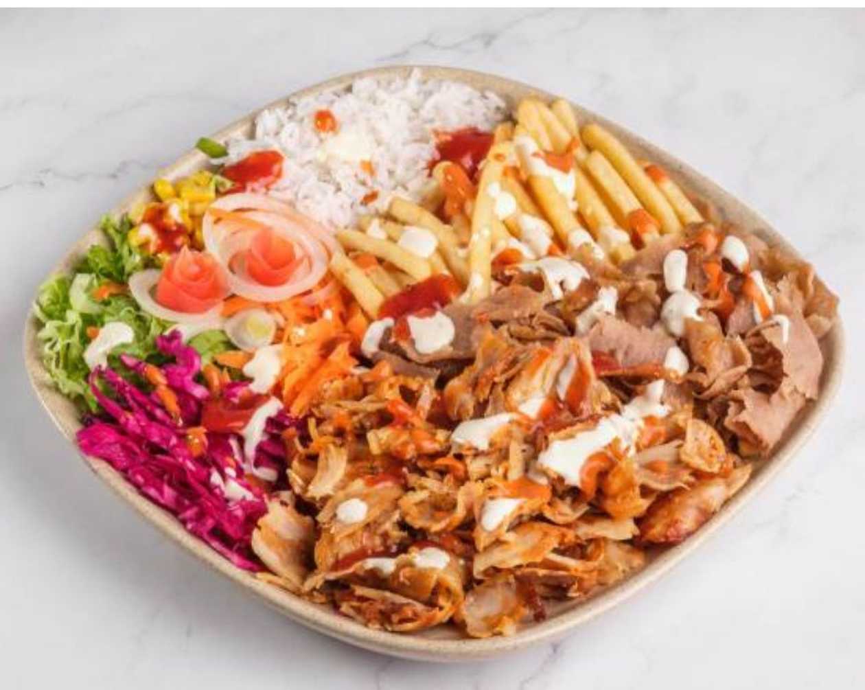 Kebab Platter Meal with Drink