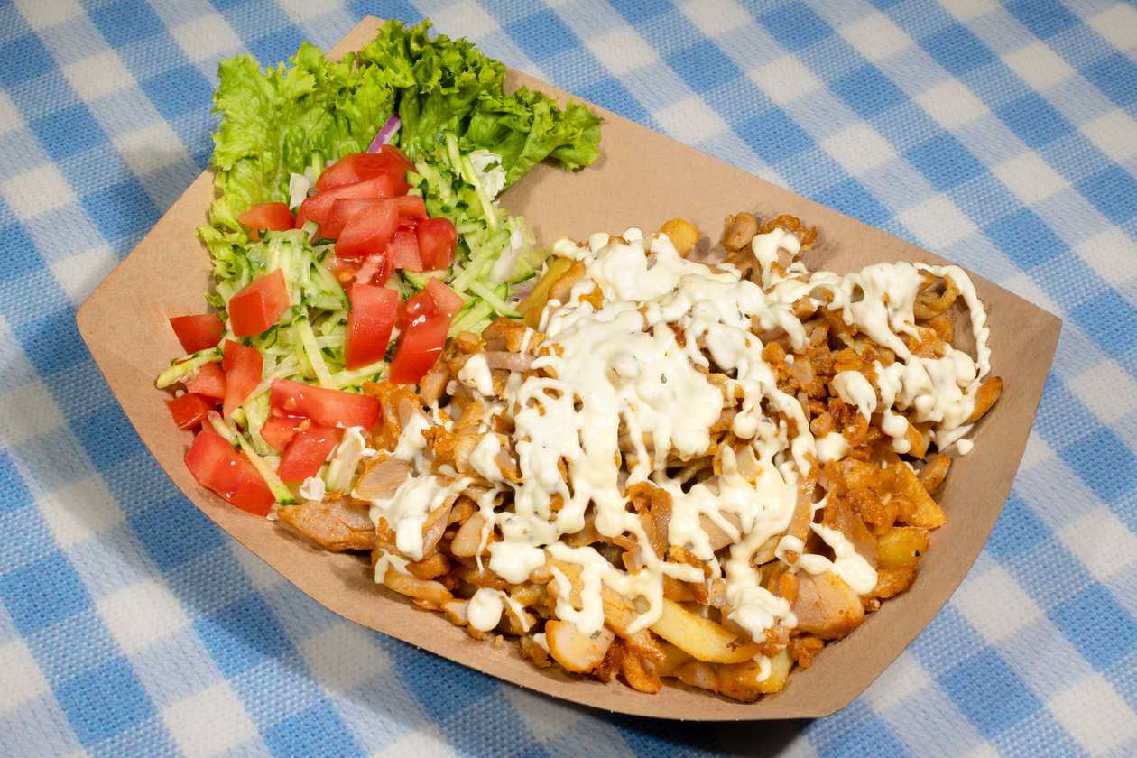 Chicken Kebab on a Plate