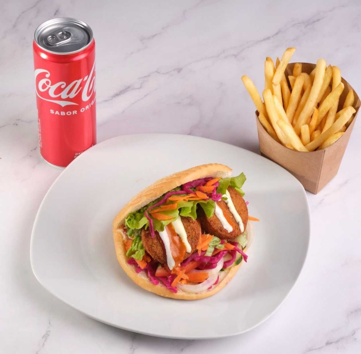 Doner Falafel Meal with Fries and Drink