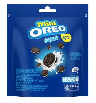 Sausainiai OREO MINI (VANILLA), 61,3g