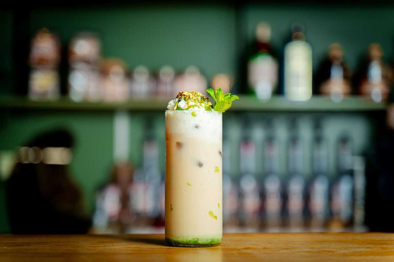 Pistachio Iced Coffee