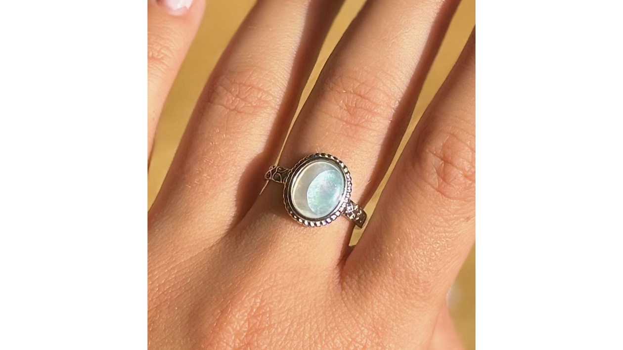 🌙✨ Opal Pearl Oath Ring ✨🌙
