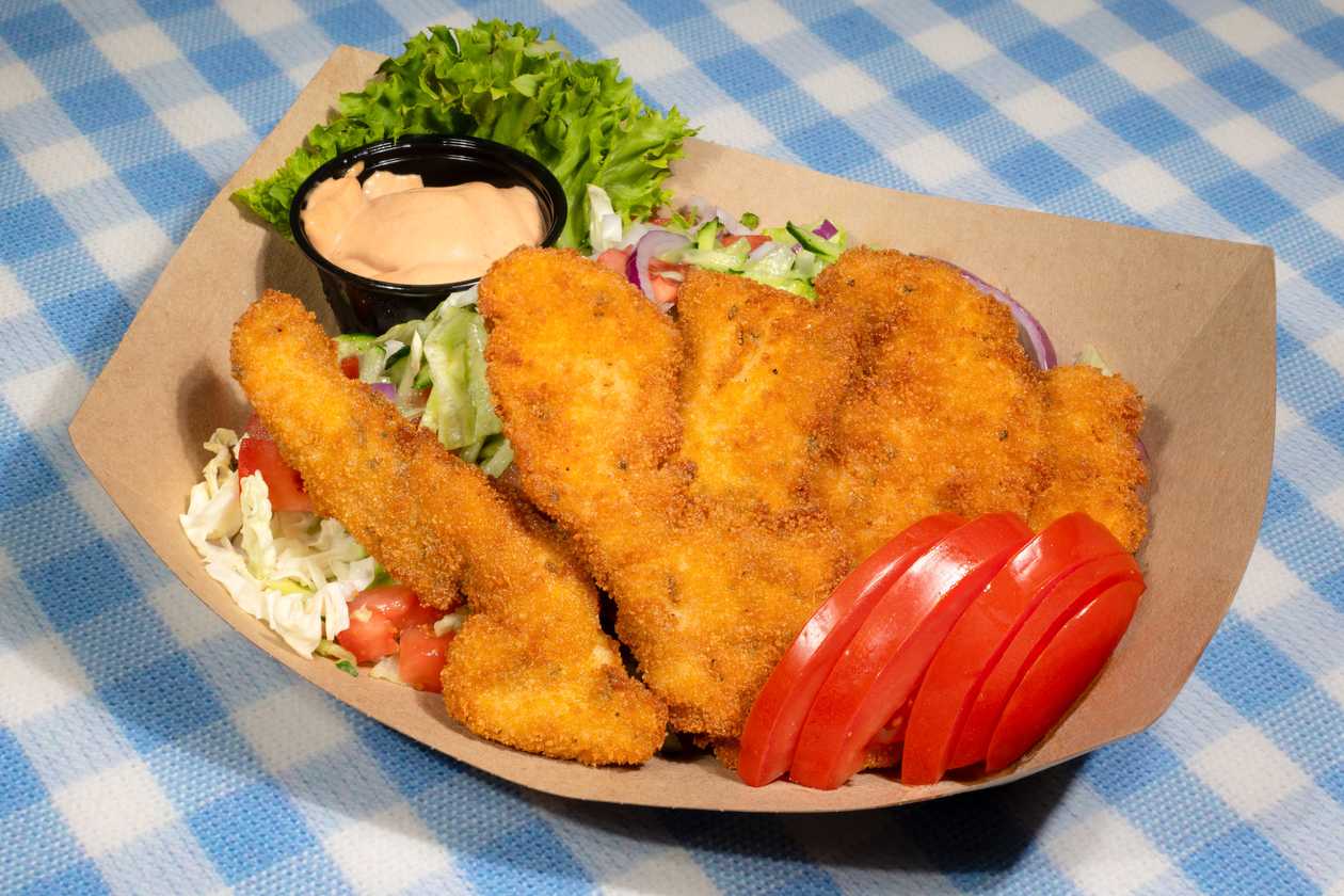 Salad with Crispy Chicken
