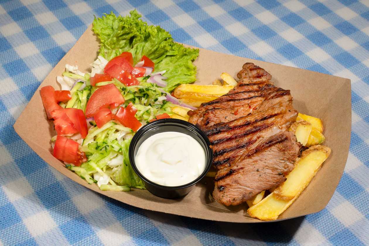 Grilled Pork Neck Steak