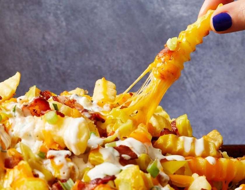Fully Loaded Fries with Cheese