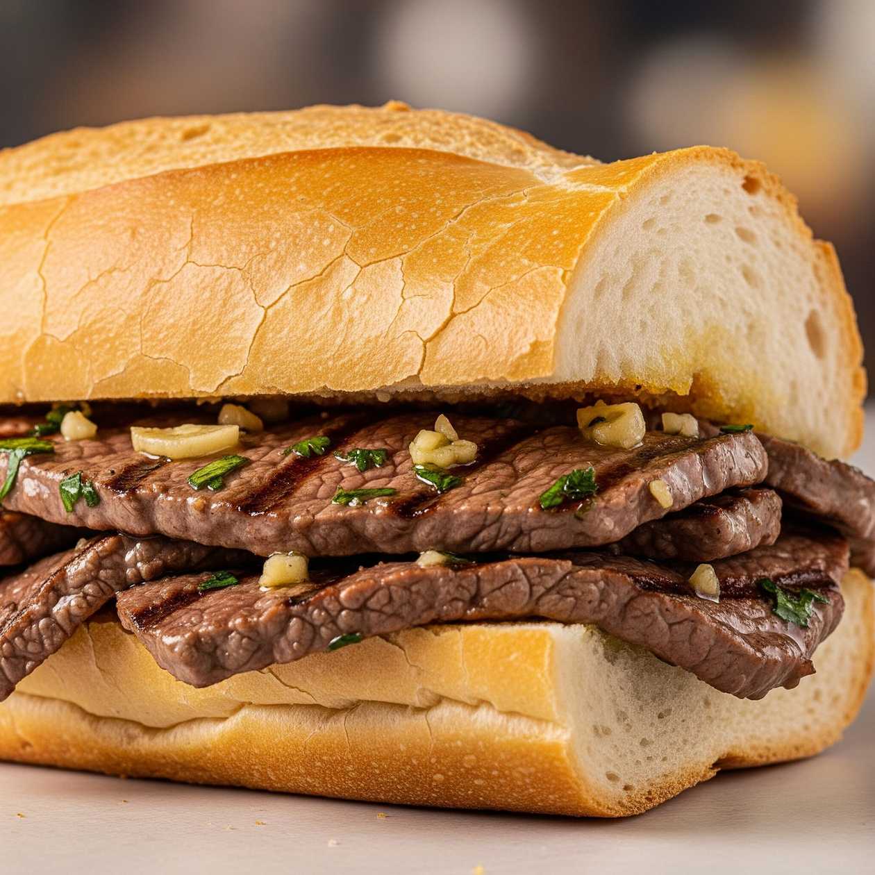 Prego em Pão sem Ovo