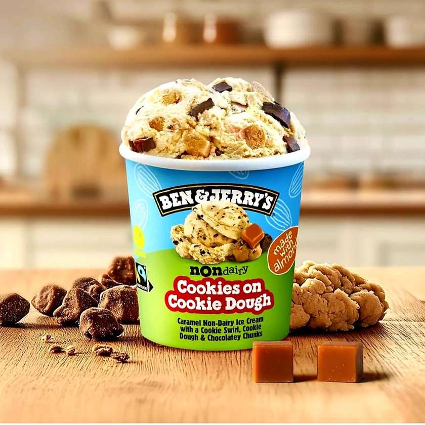 Ben & Jerry's Non-Dairy Cookies on Cookie Dough Ice Cream 465ml
