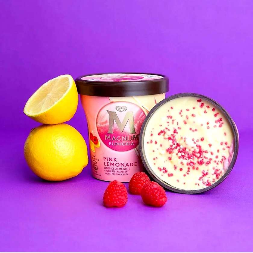 Magnum Euphoria Pink Lemonade Cup Ice Cream 440ML