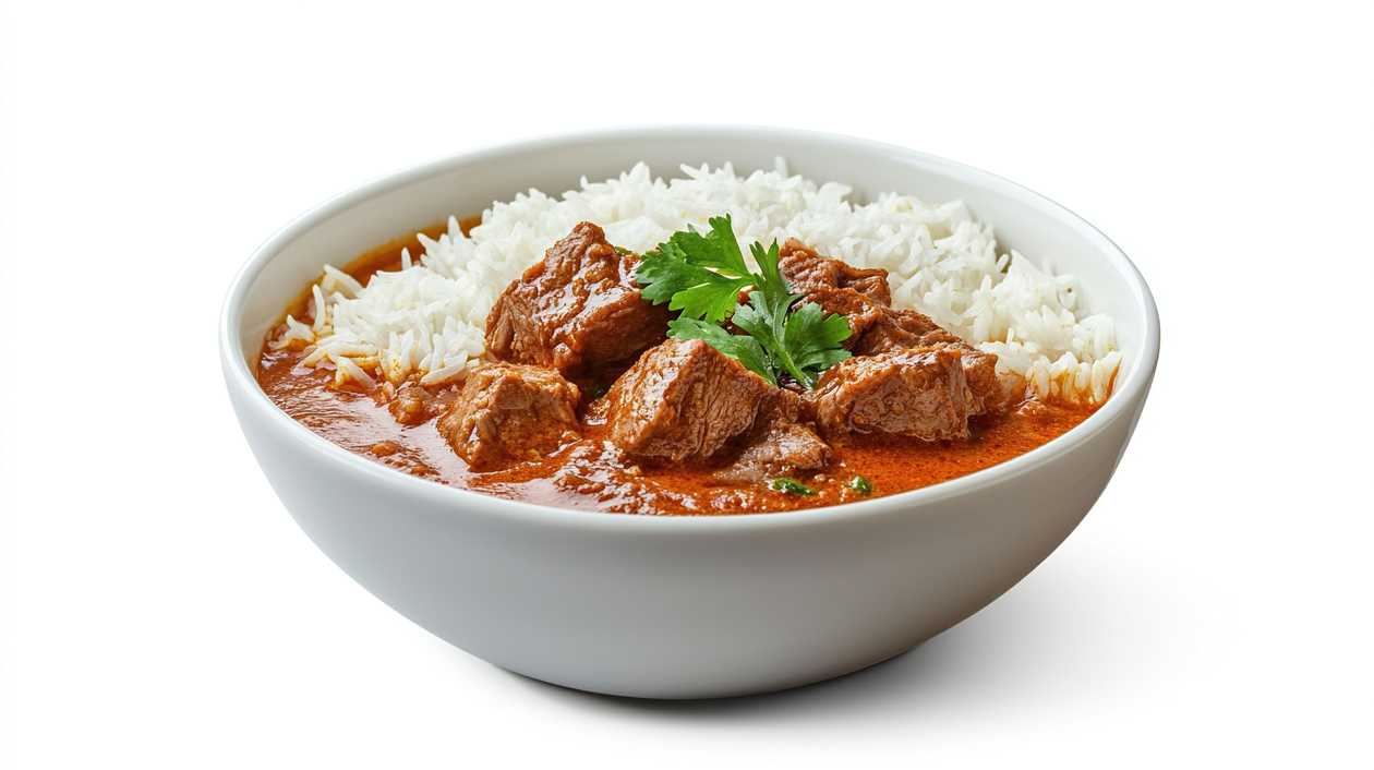 F17. Beef curry with rice