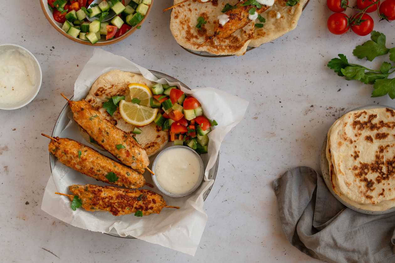 Menu 14 Seekh Kebab no Prato