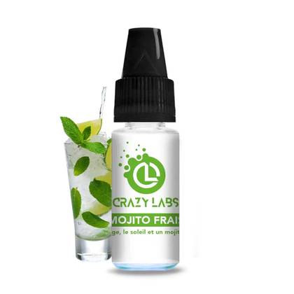 Crazy Labs Fresh Mojito (Mojito Frais) Nic Salt 10ml 10mg
