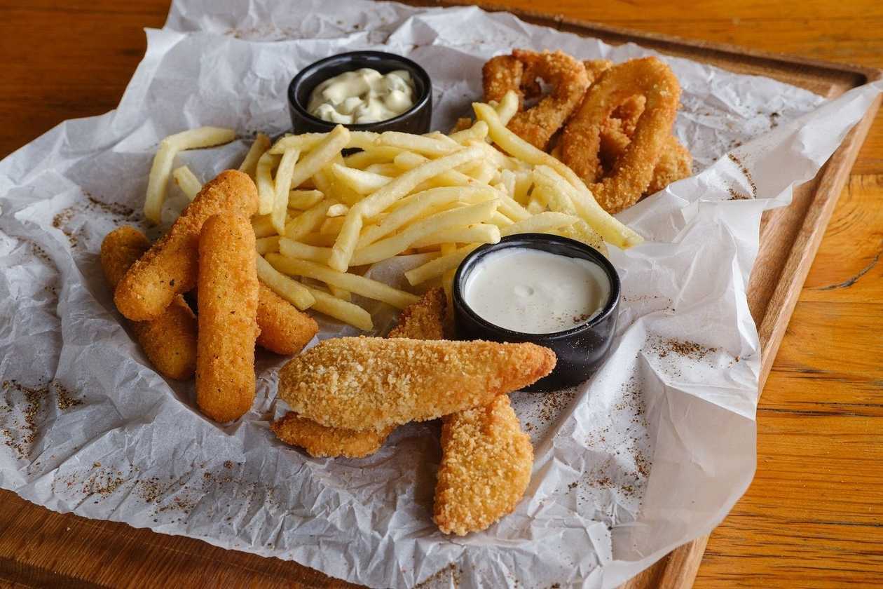 Fried snack set