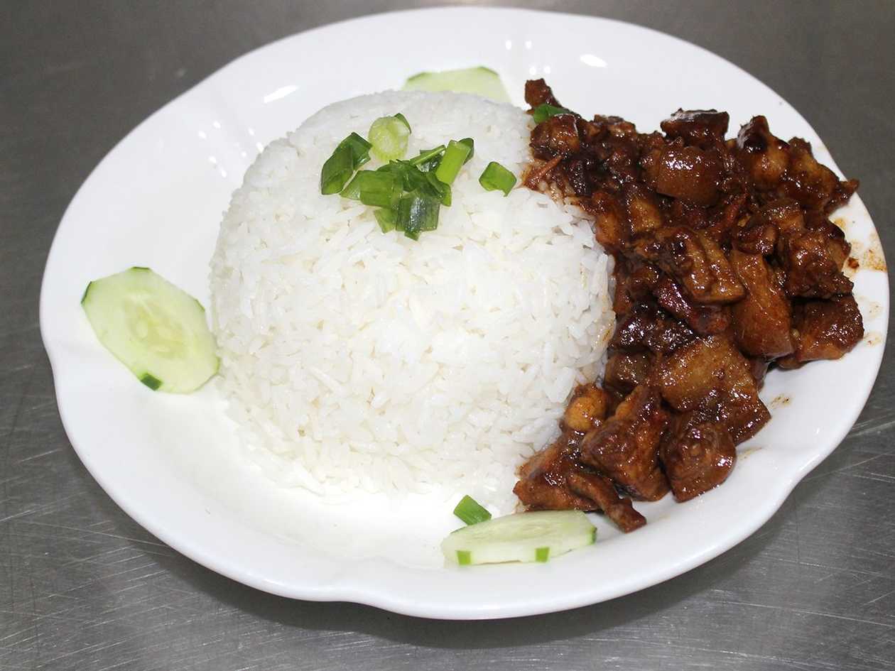 Steamed Rice with Minced Pork