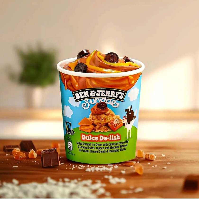 New B&J Dulce De - Lish Sundae Ice Cream 427ml