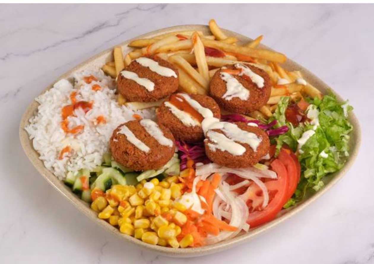 Falafel Plate Meal with Drink