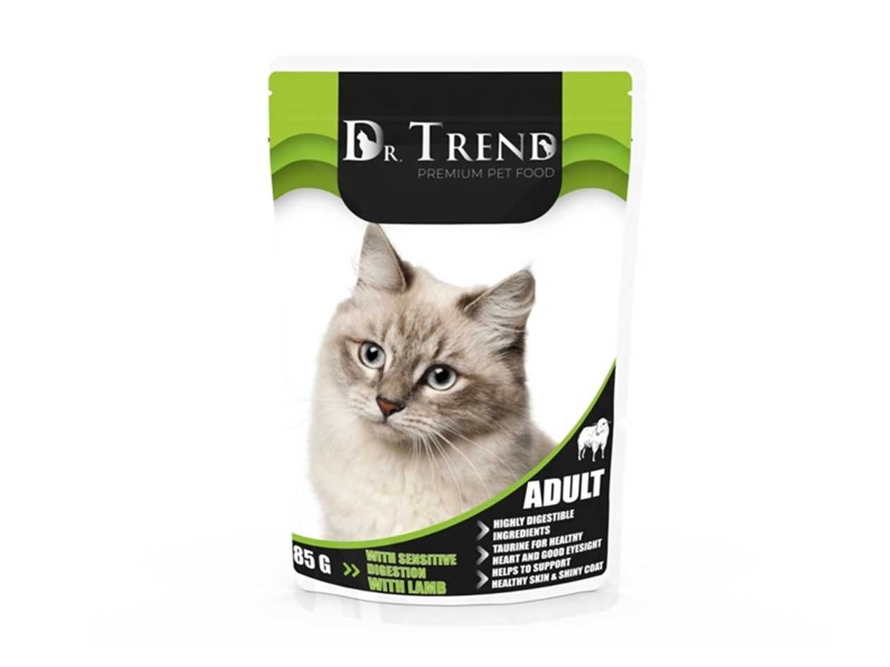 Dr. Trend Pouch Sensitive Cats with Lamb in Sauce (0.085kg)