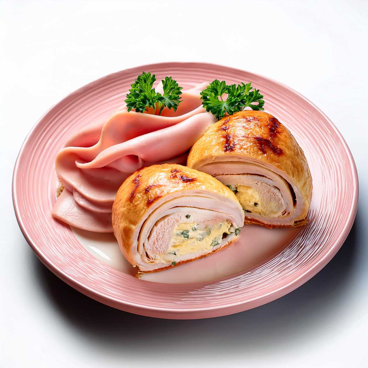 Stuffed Chicken Breasts with Ham and Cheese