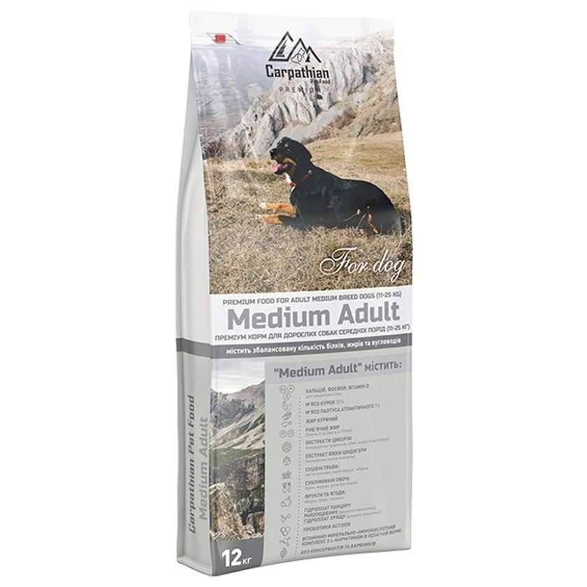 Carpathian Pet Food Medium Adult сухий корм для собак середніх порід (на вагу)