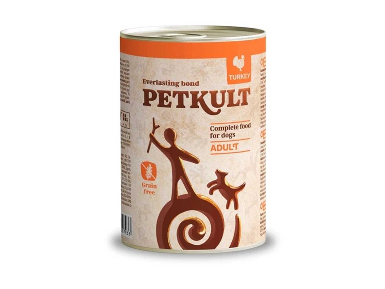 Petkult Canned Dog Food with Turkey (0.4kg)