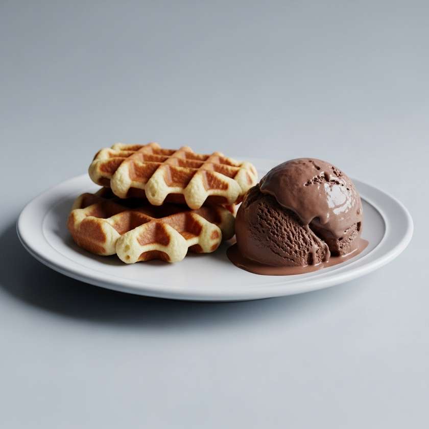 Waffle Ice Cream Chocolate