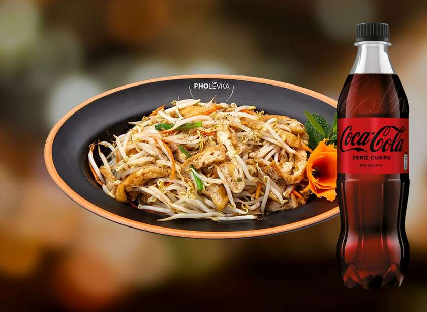 Fried Rice Noodles with Chicken Meat MENU