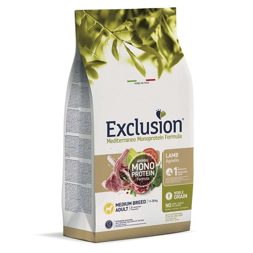 Exclusion Adult Medium Breed сухий корм для собак з ягням (на вагу)