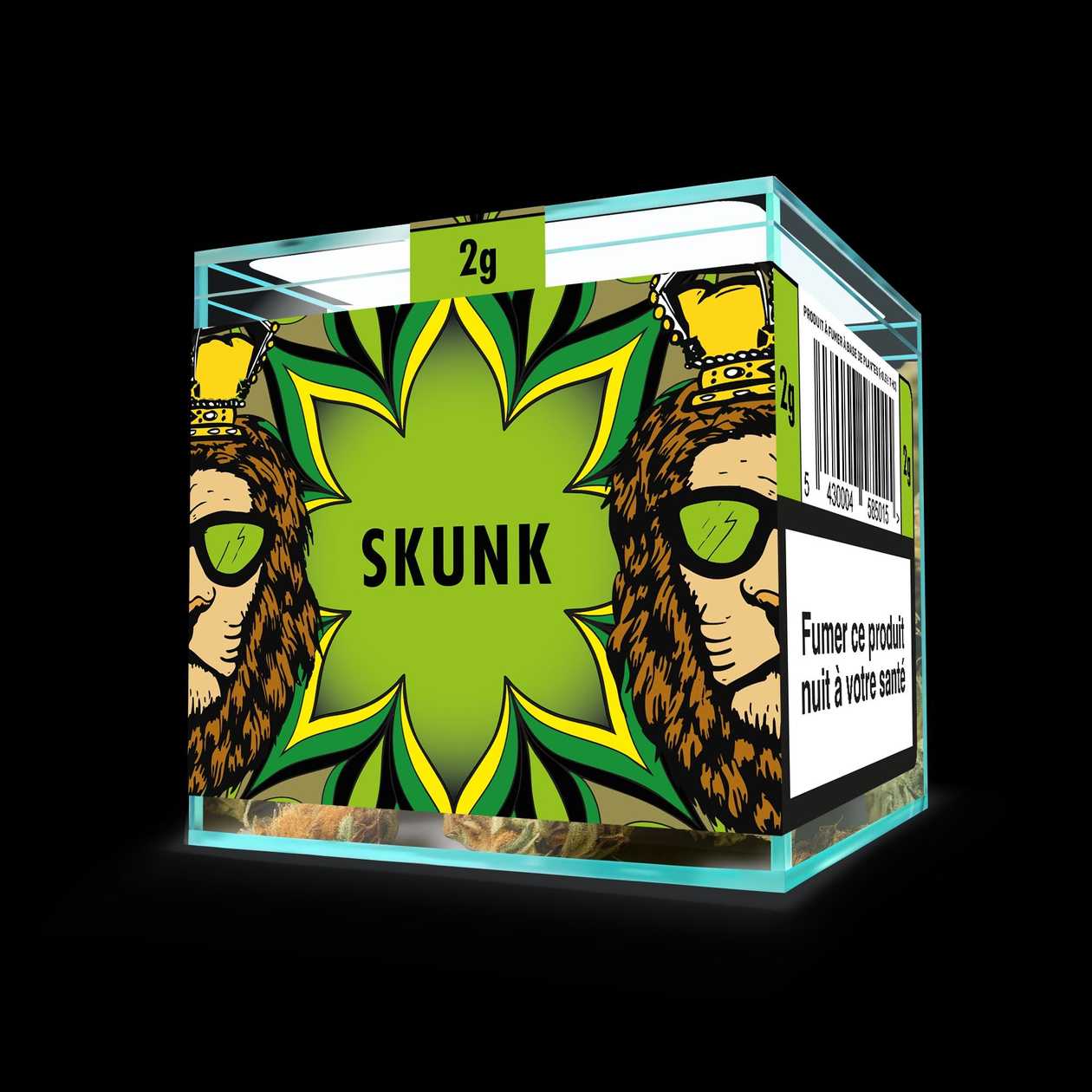 ZION CBD Cannabis Flower - Skunk - 2g Cube