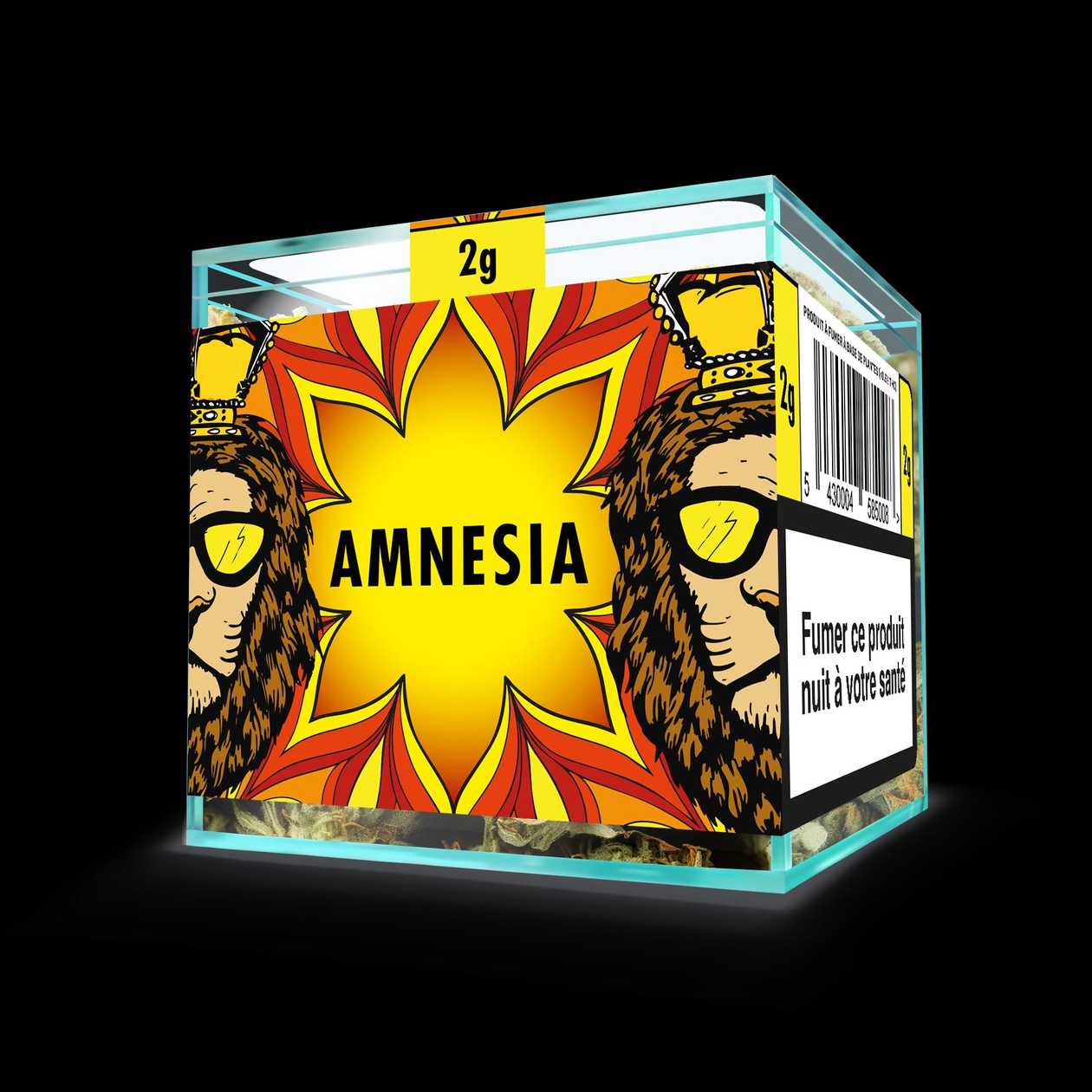 ZION CBD Cannabis Flower - Amnesia - 2g Cube