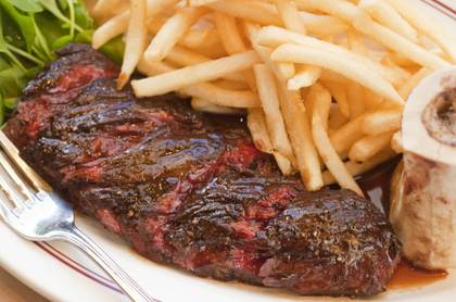 Vaca com Batata Frita