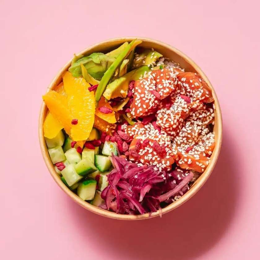 Bibimbap Łosoś