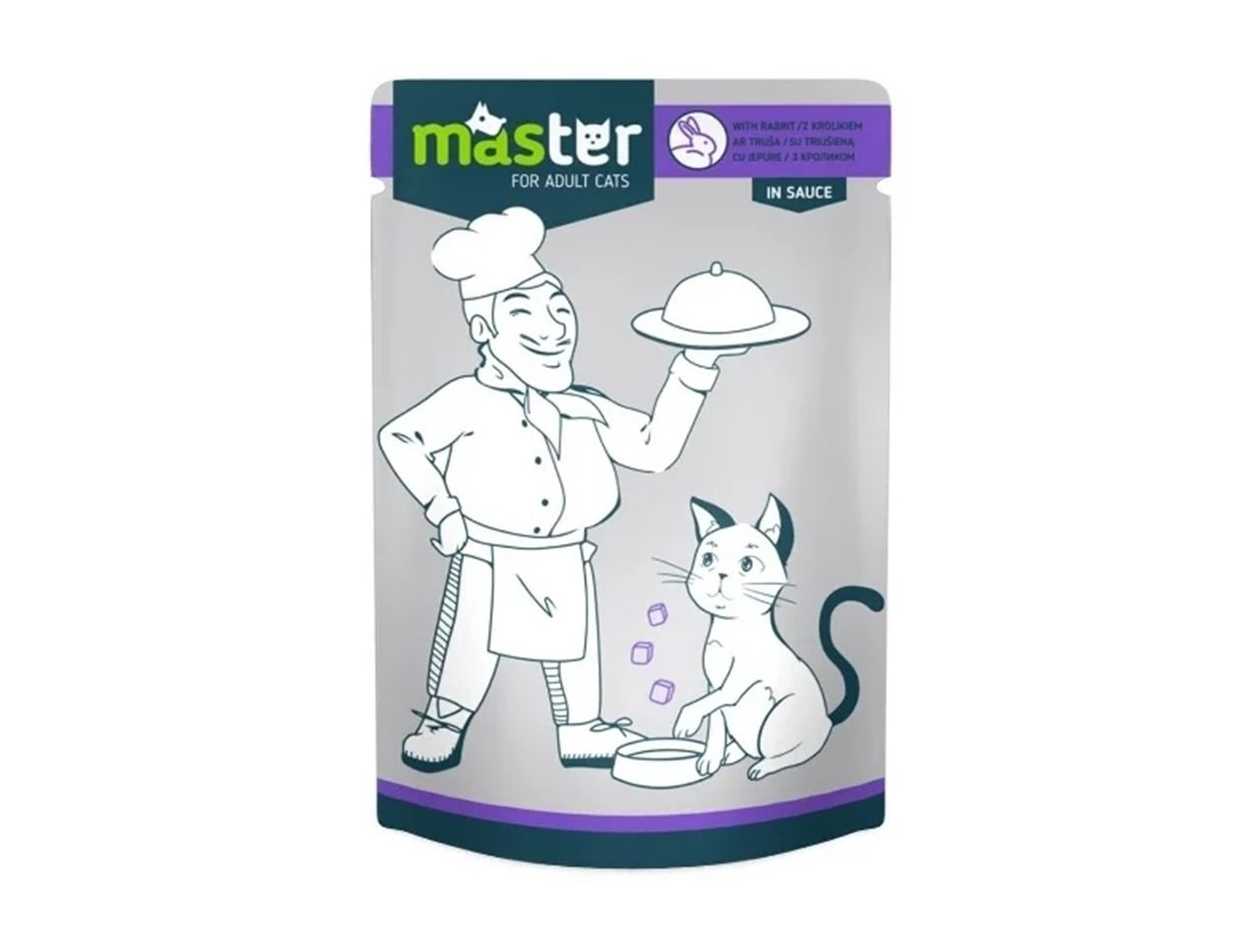 Master Cat Pouch with Rabbit in Sauce (0.085kg)