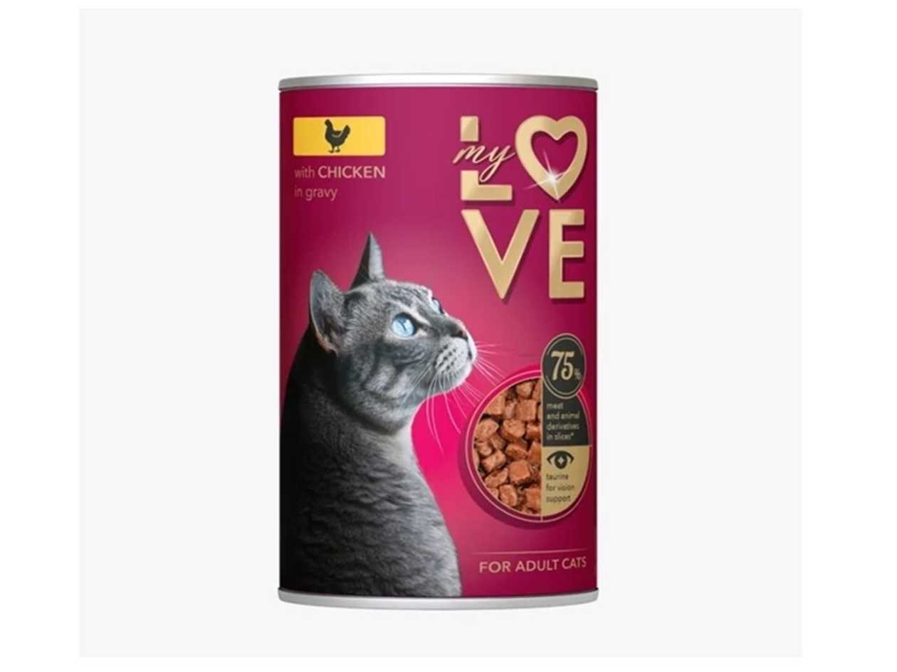 My Love Canned Cat Food with Chicken (0.415kg)