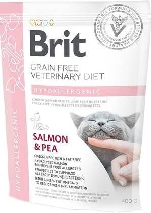 Brit VetDiets Hypoallergenic - сухий дієтичний беззерновий корм для котів (Бріт Вет Даєтс Кет Грейн Фрі Гіпоалергенік)