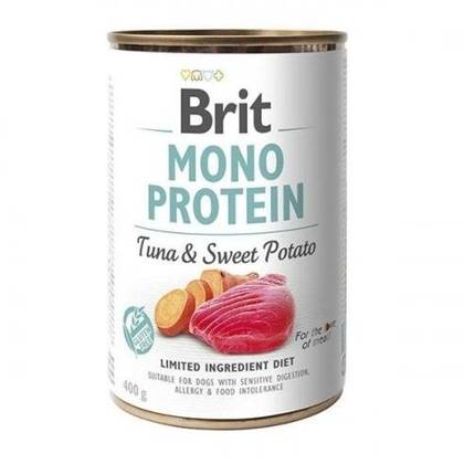 Brit Care консерви для собак Monoprotein з тунцем та бататом