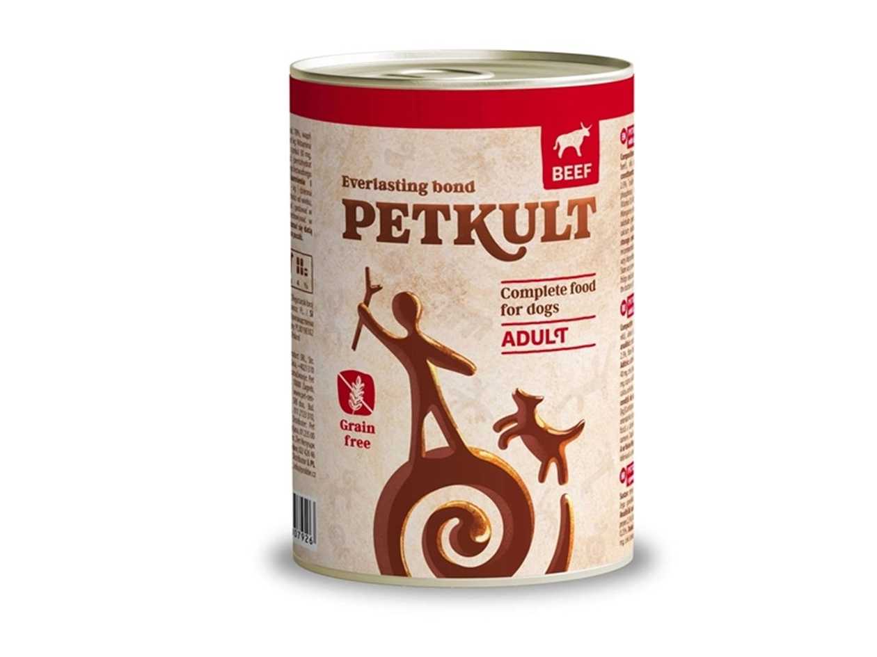 Petkult Canned Dog Food with Beef (0.4kg)