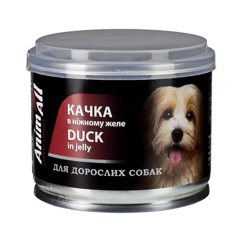AnimAll вологий корм для собак з качкою в ніжному желе