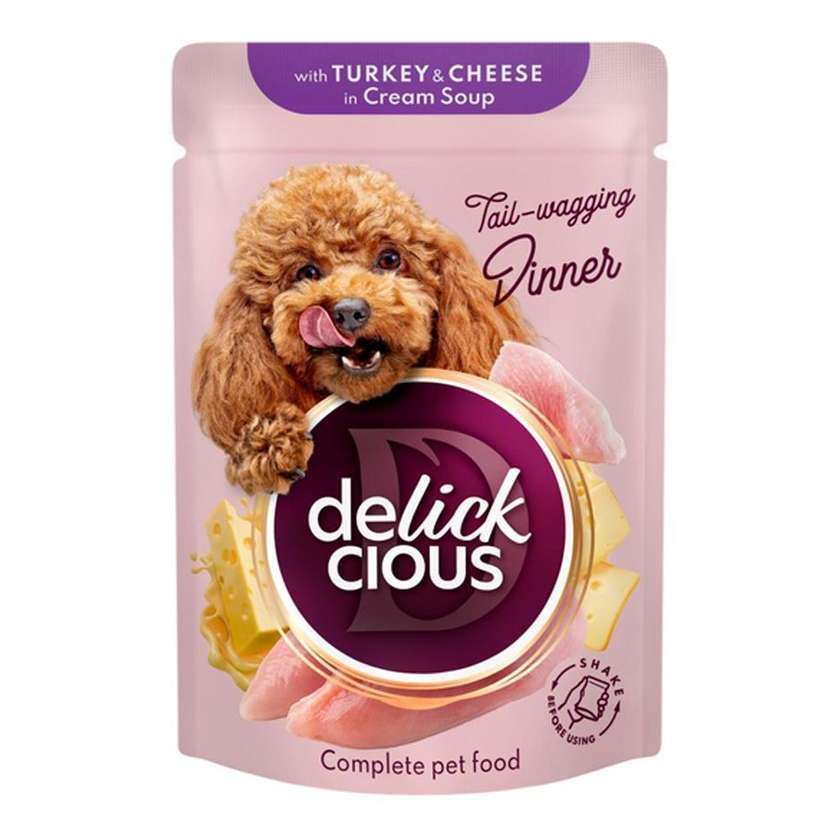 Delickcious смужки з індичкою та сиром у крем-супі