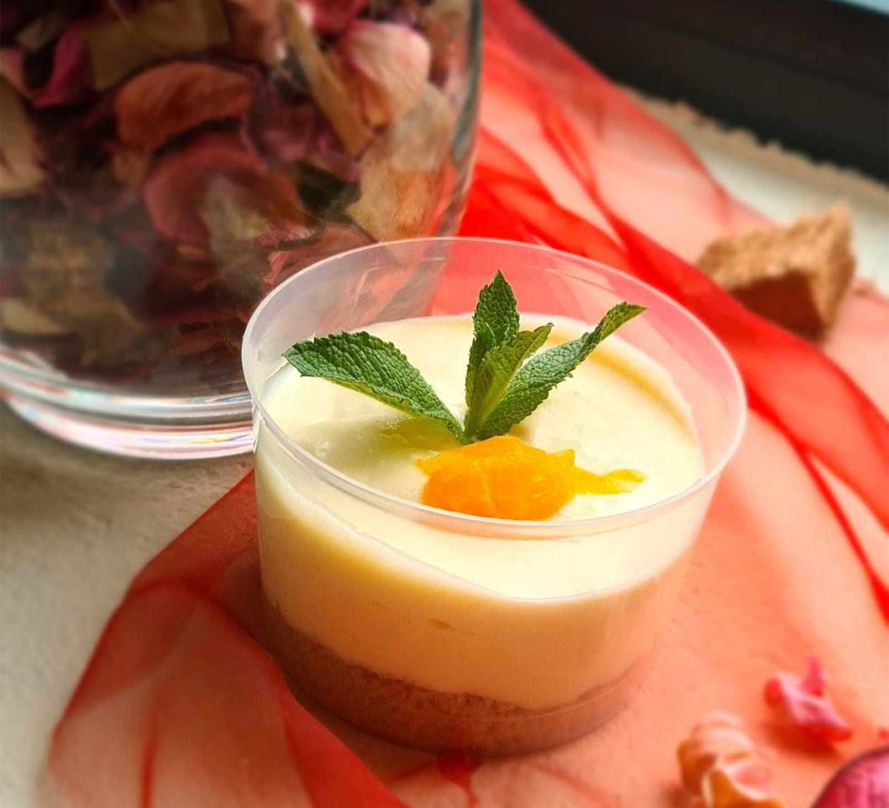 Smažené kuřecí mini řízečky, příloha + 1ks  Mandarinkový cheesecake zdarma