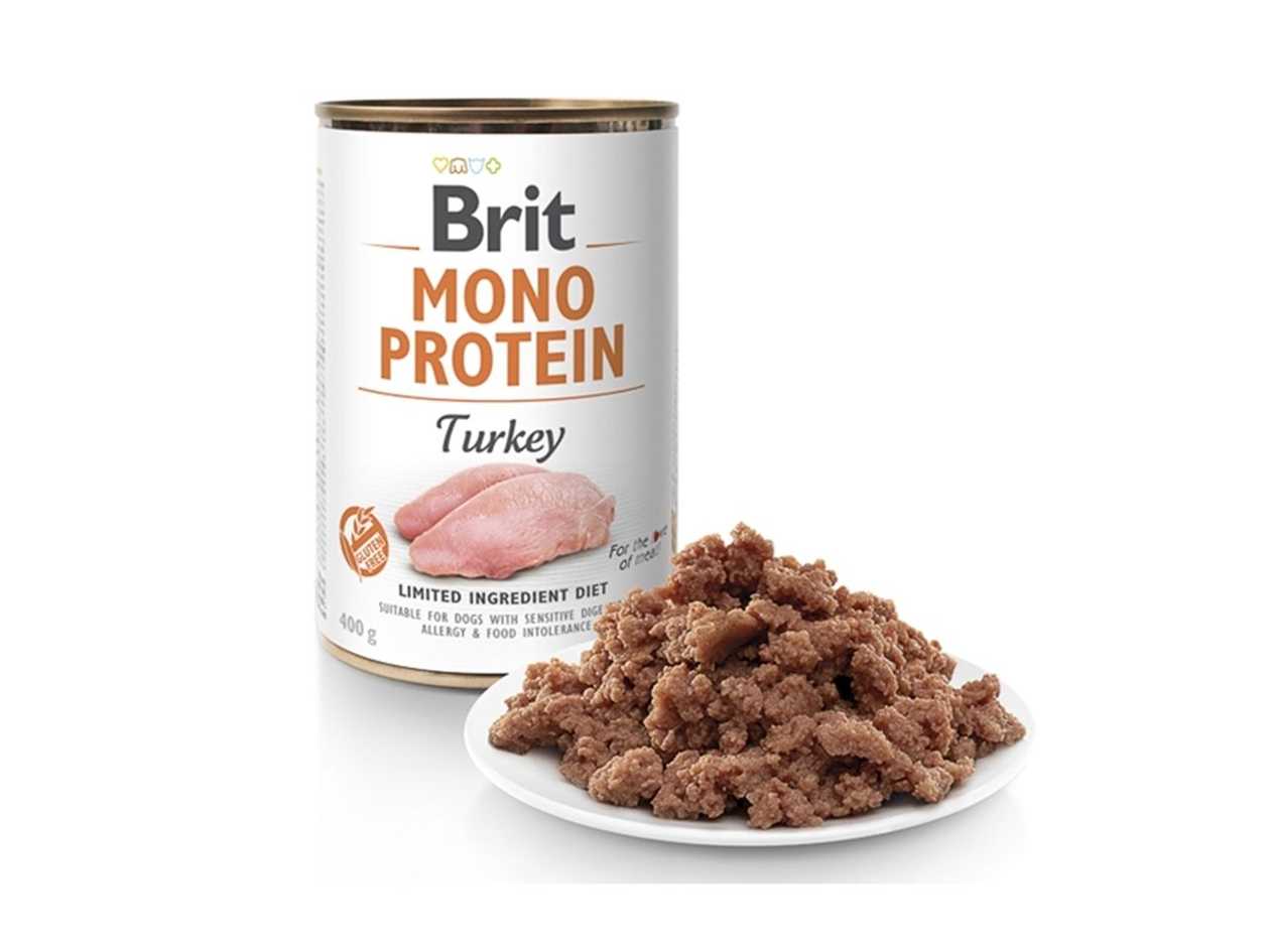 Brit Mono Protein with Turkey for Puppies (0.4kg)