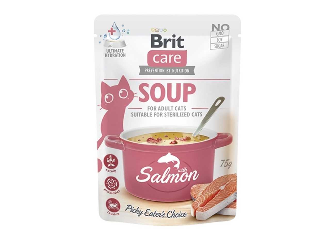 Brit Care Pouch Soup for Cats with Salmon (0.075kg)