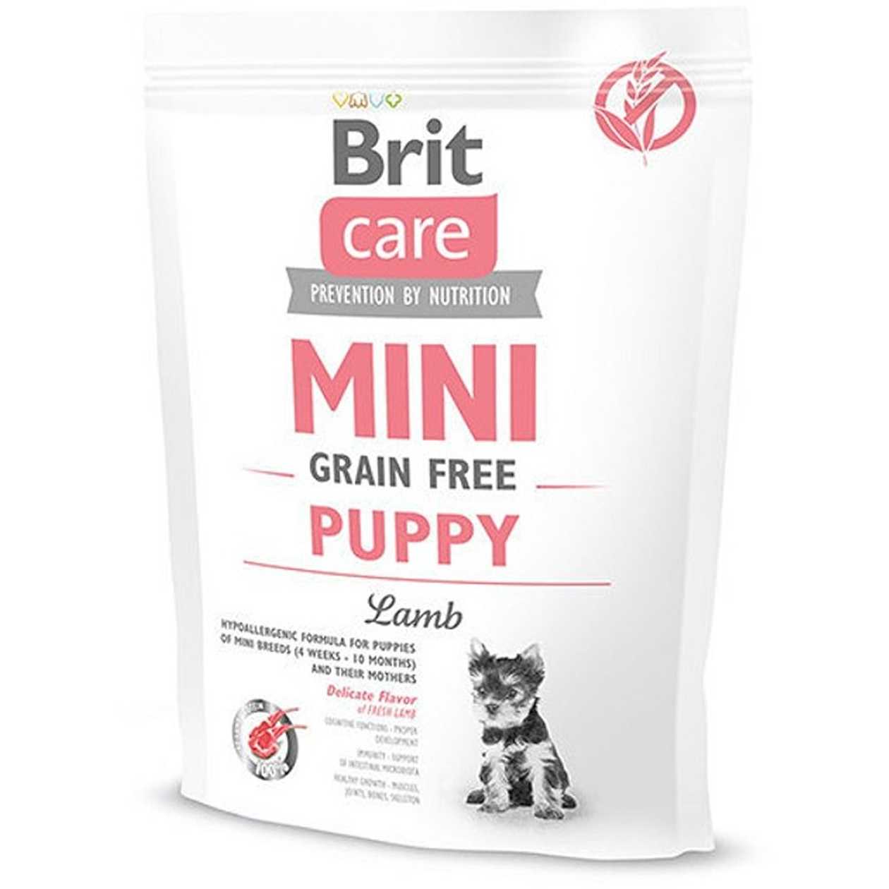 Brit Care Mini Grain-Free Puppy сухий корм для цуценят з ягнятиною (від 4 тижнів до 10 місяців)