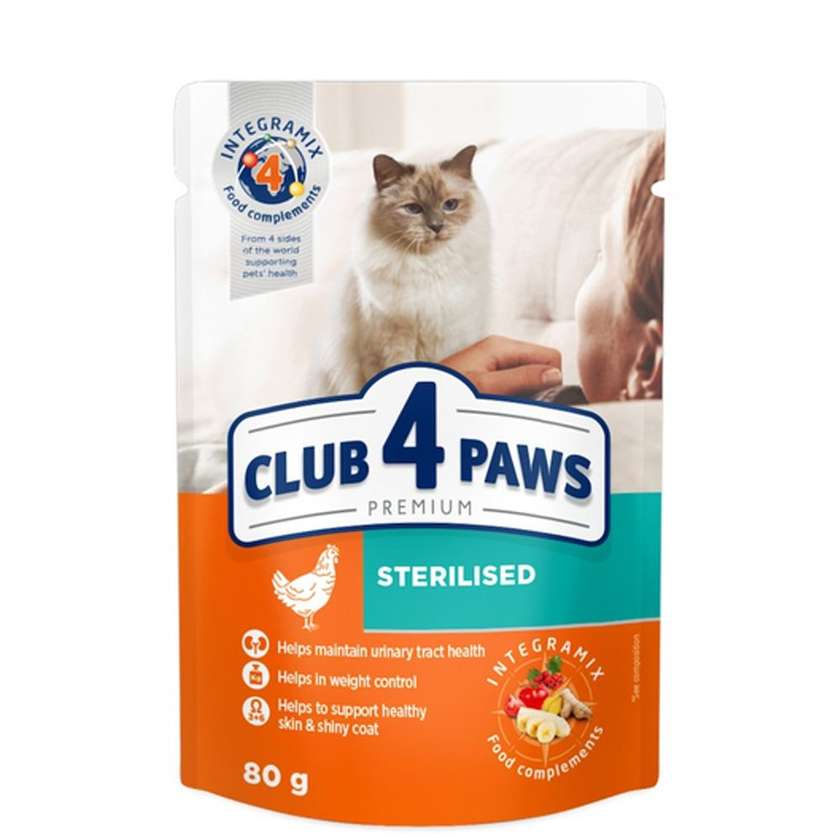 Club 4 Paws Преміум для стерилізованих котів