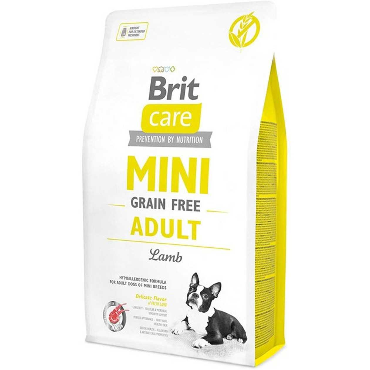 Brit Care Mini Grain-Free Adult Lamb сухий корм для дорослих собак мініатюрних порід з ягням
