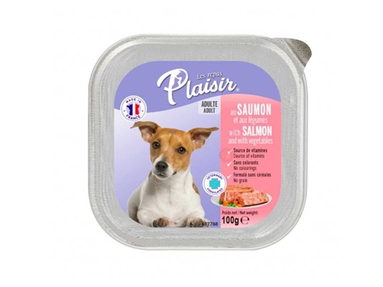 Plaisir Pate Dog with Salmon and Vegetables (0.1kg)