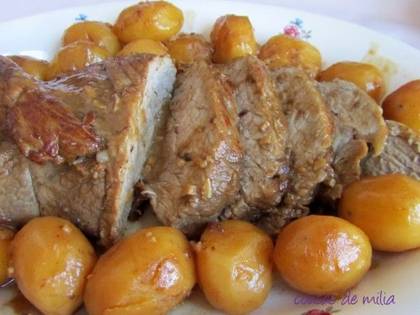 individual  de  Vitela assada no forno