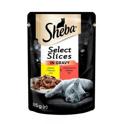 Sheba з куркою та яловичиною у соусі
